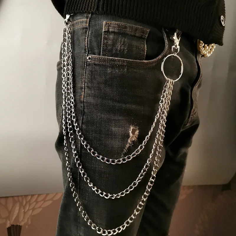 Phone Accessories For Men - Layer Metal Belt Chain Punk Hook