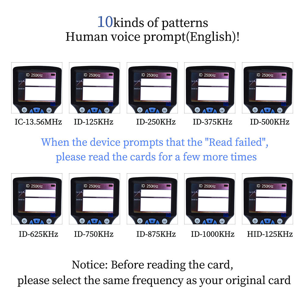 Handheld 10 Frequency RFID NFC - огляд і ціна Nfc Card Reader