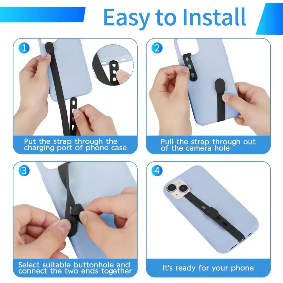 Portable Silicone Phone Strap  - огляд і ціна Phone Accessories Pouch