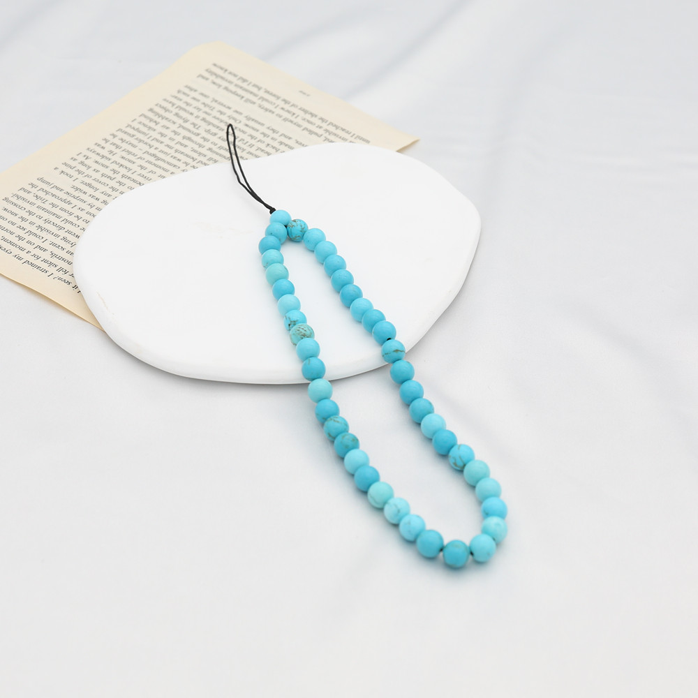 8MM Blue Turquoise Beaded Mobi - огляд і ціна Phone Accessories For Men