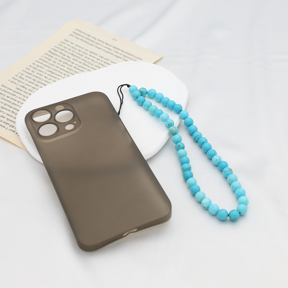 8MM Blue Turquoise Beaded Mobi - огляд і ціна Phone Accessories For Men