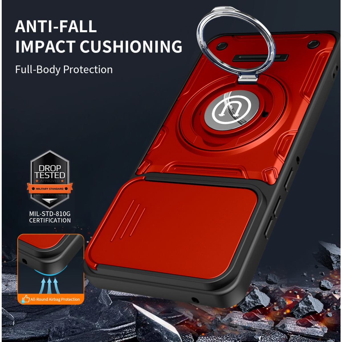 Armor Shockproof Ring Holder P - огляд і ціна Phone Ring Holder
