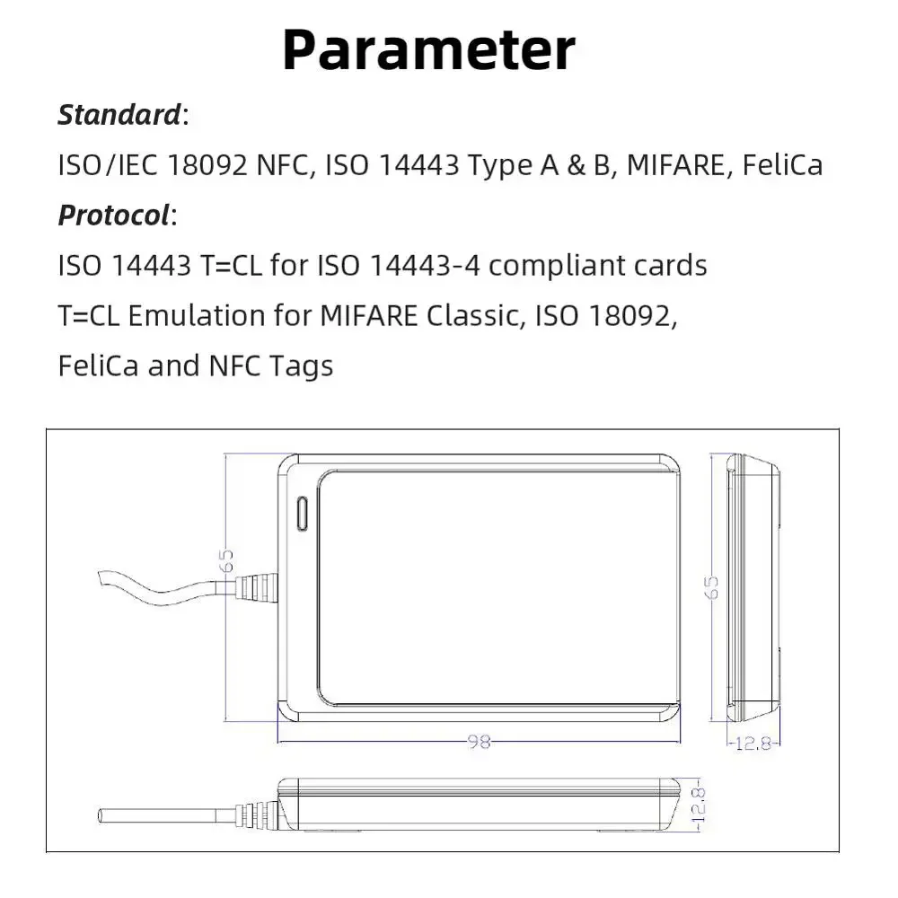 NFC Reader USB ACR122U contact - огляд і ціна Nfc Card Reader