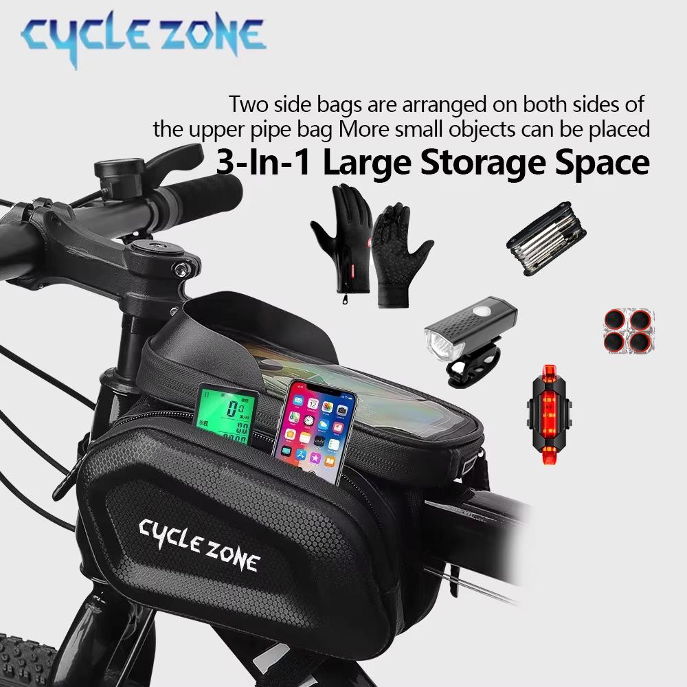 Large Capacity Bicycle Top Tub - огляд і ціна Phone Zone Accessories & Repair Photos