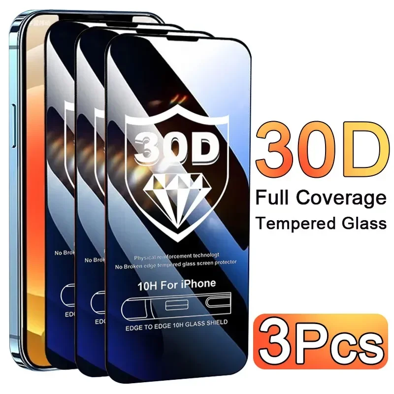 3PCS Glass Protector Phone Cas - огляд і ціна Phone Accessories Pouch